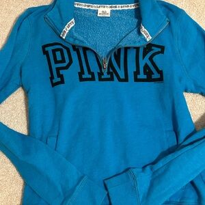 victoria secret pink blue sweater